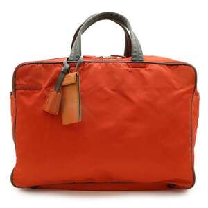 PRADA Prada Sport Boston Bag/Travel Bag in Nylon, Orange and Gray, 4V0369